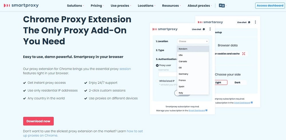Smartproxy Chrome Extension