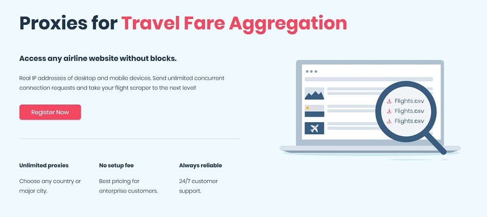 Smartproxy Travel Fare Aggregation