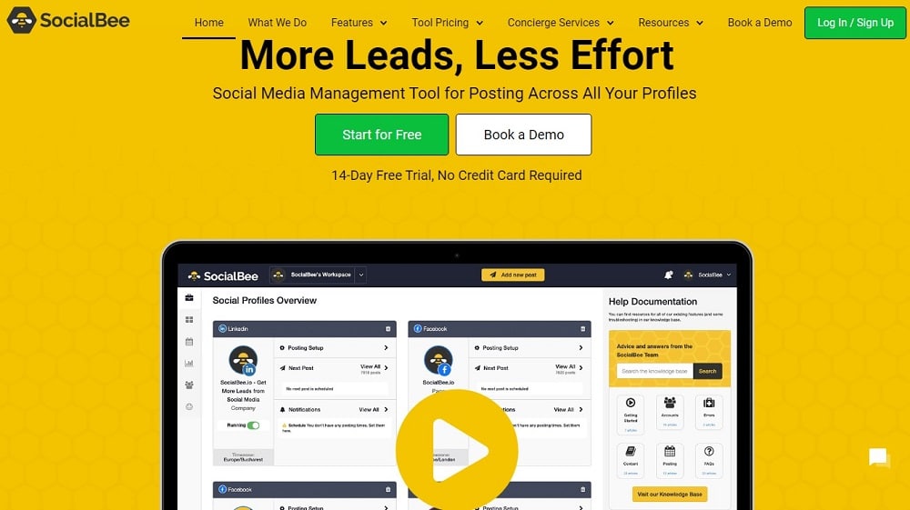 SocialBee overview