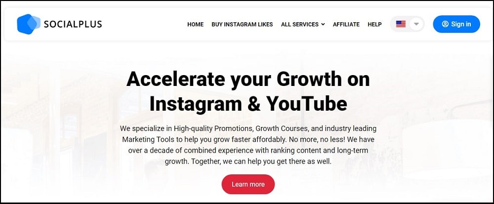 SocialPlus Homepage