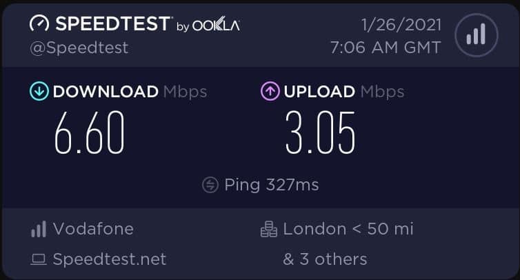 SocialProxy Speedtest by Ookla
