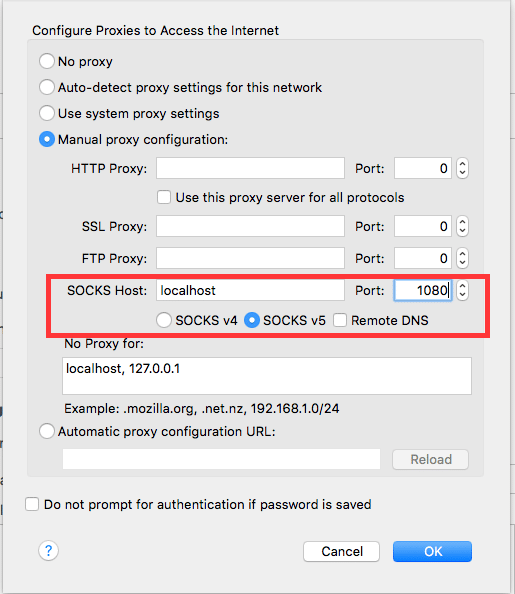 Socks Proxy Port