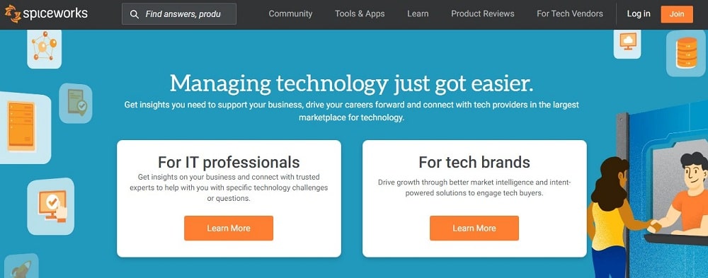 Spiceworks IP Scanner Homepage