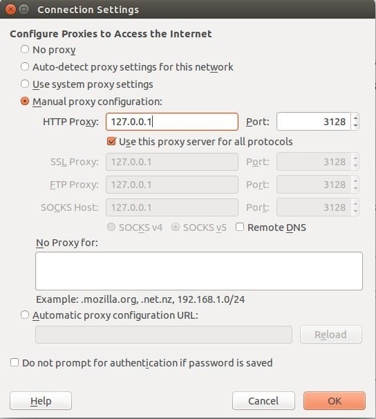 Squid Proxy Port