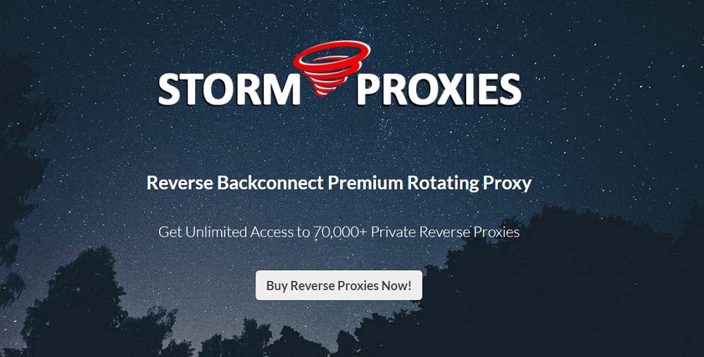 Storm Proxies Reverse Backconnect Premium Rotating Proxy