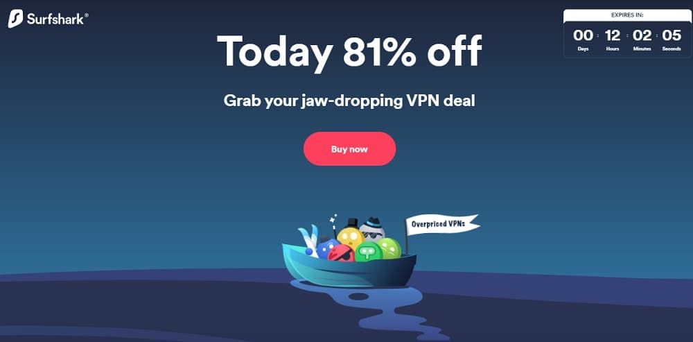 Surfshark Home Page