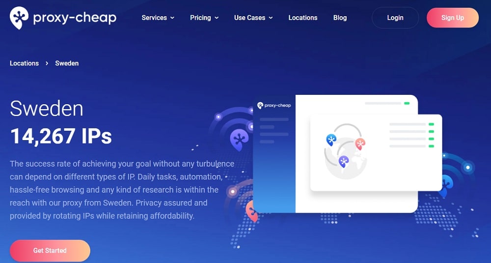 Sweden Proxy IPs for Proxy Cheap