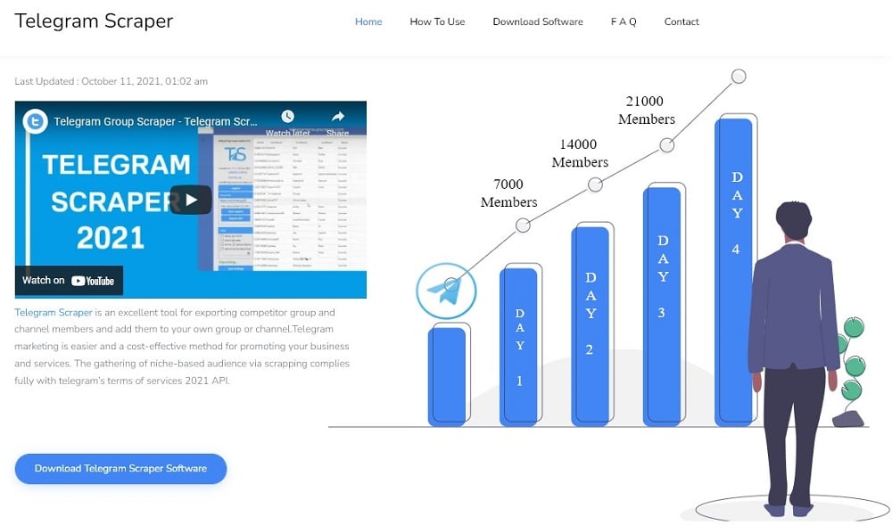 Telegram Scraper Homepage