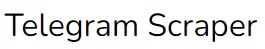 Telegram Scraper Logo