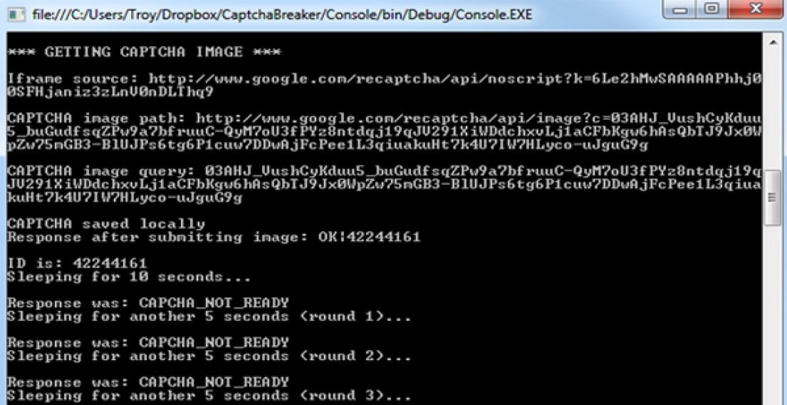 The Proxy Captcha Warning