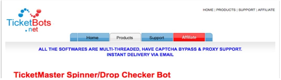 Ticketmaster Spinner Bot