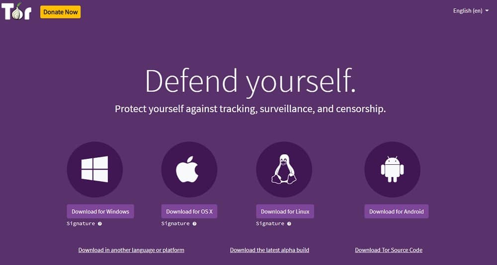 Tor Home Page