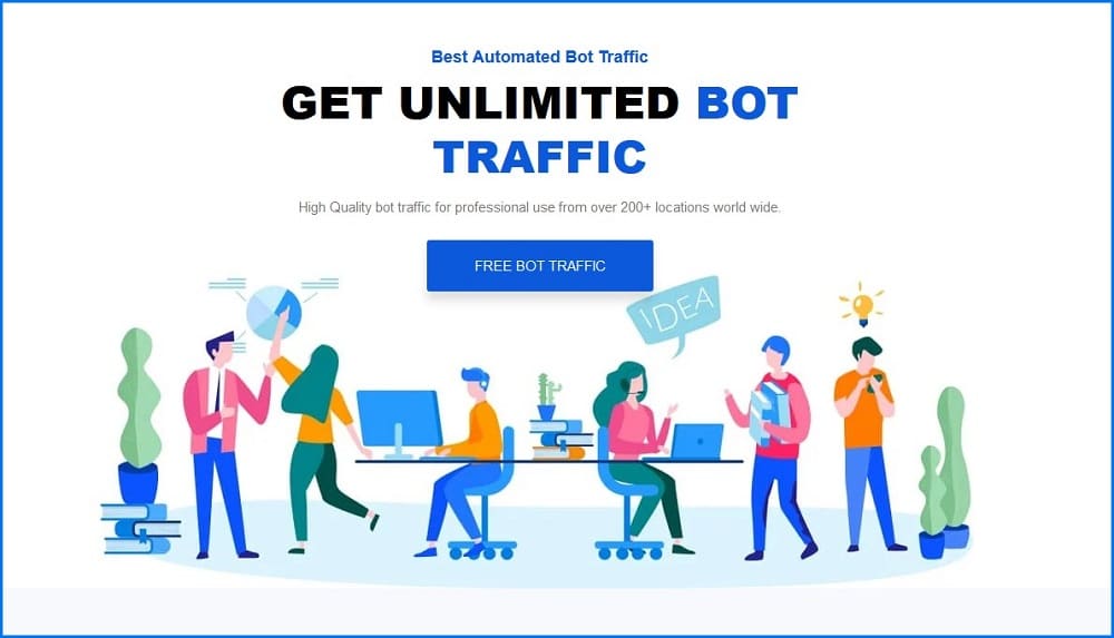 Traffic Creator homepage