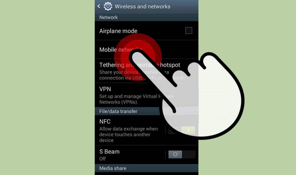 Turn off android Data Connection