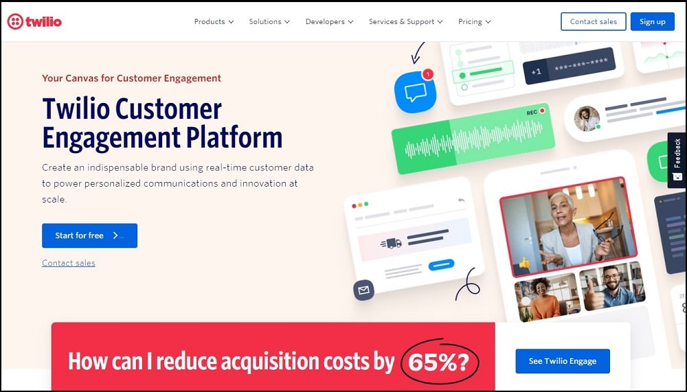 Twilio Homepage