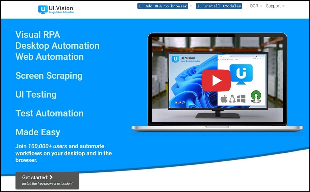 Ui Vision Overview