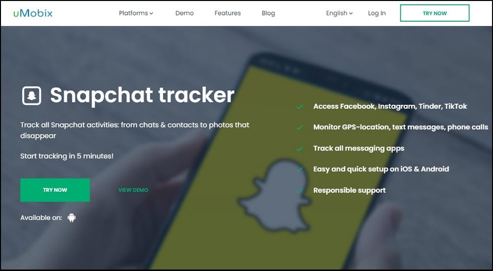 Umobix for Snapchat Viewers