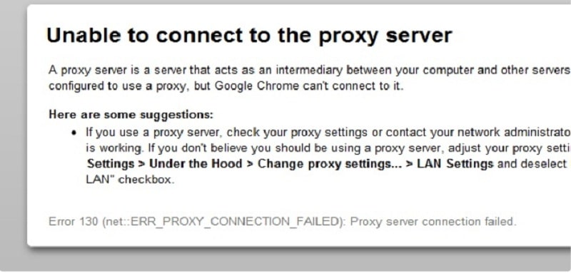 Err Proxy Connection Failed