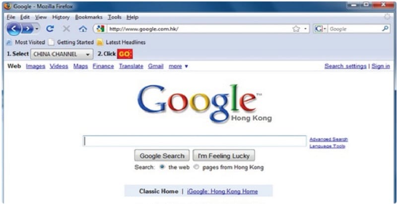 Using a proxy to bypass the Chinese firewall