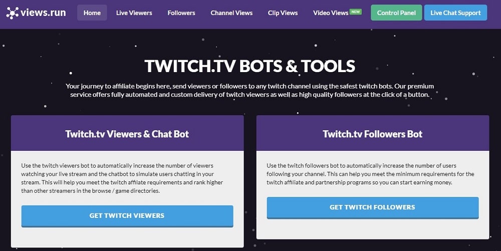 Views run overview