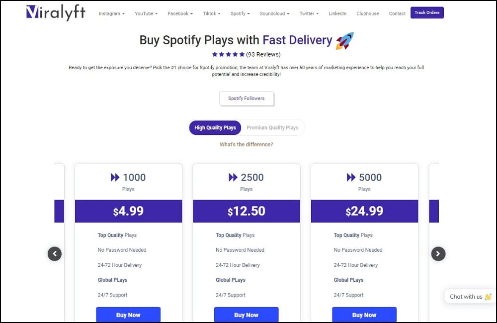 Viralyft Homepage