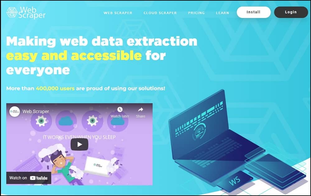 WebScraper Extension overview