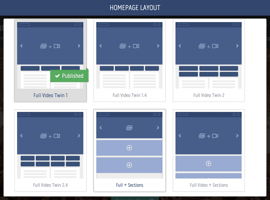 Website Layout change