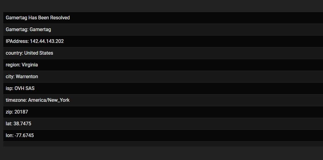 Xbox Resolver result