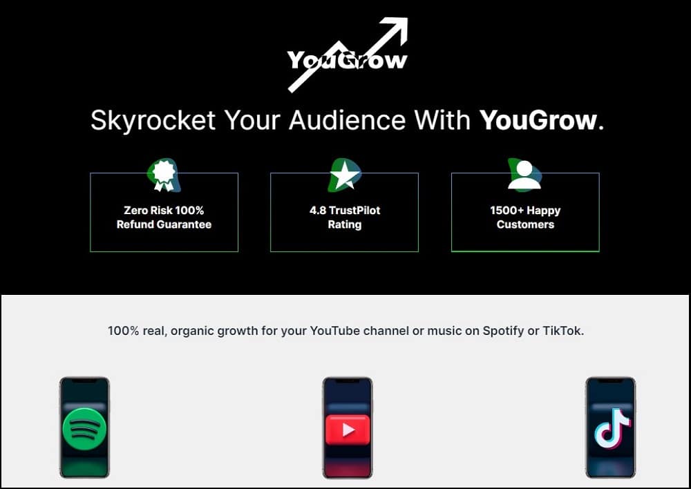 YouGrow Homepage