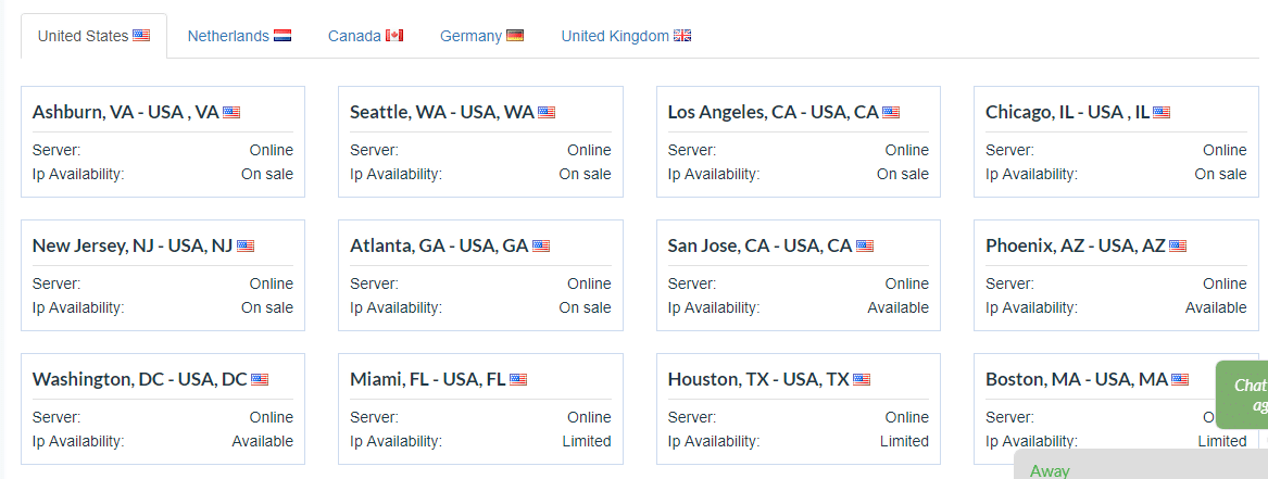 YourPrivateProxy location
