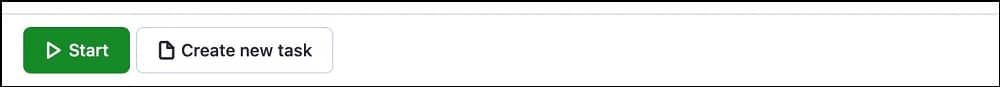 apify Start button