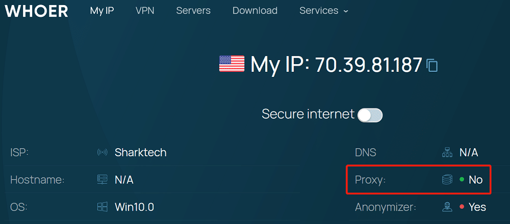 detect proxy