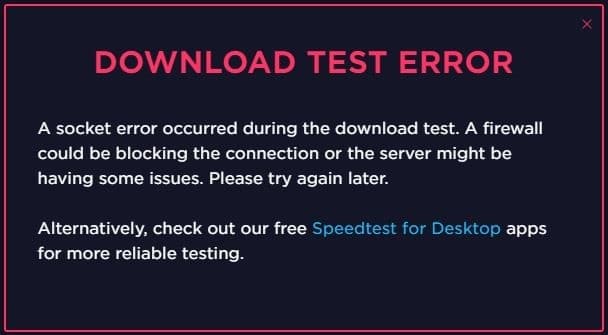 gencode proxy test error message