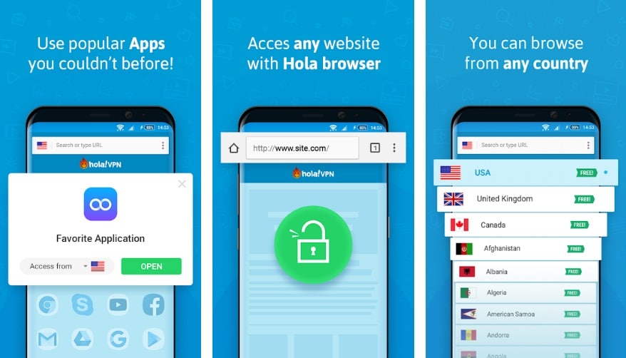 hola vpn app