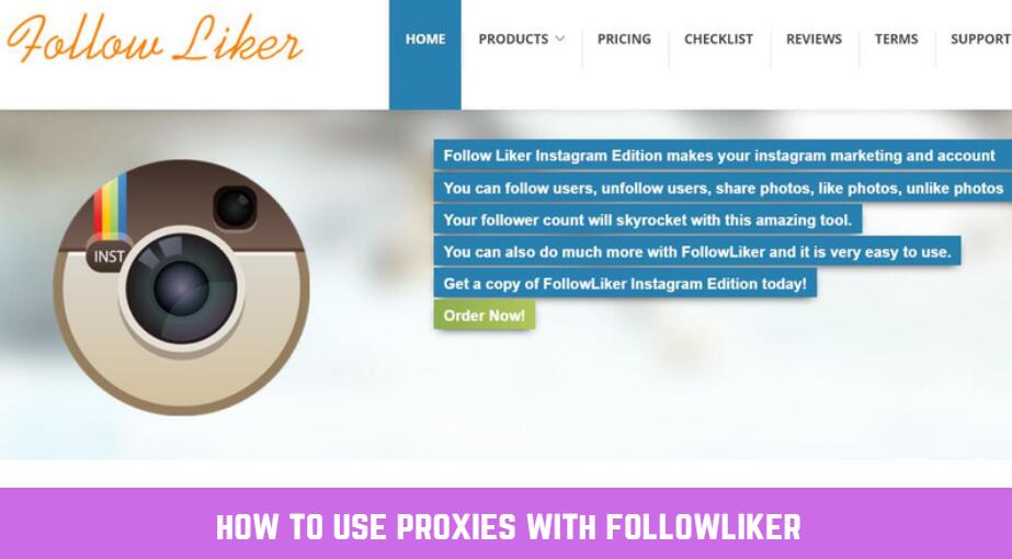 how to use proxies with followliker