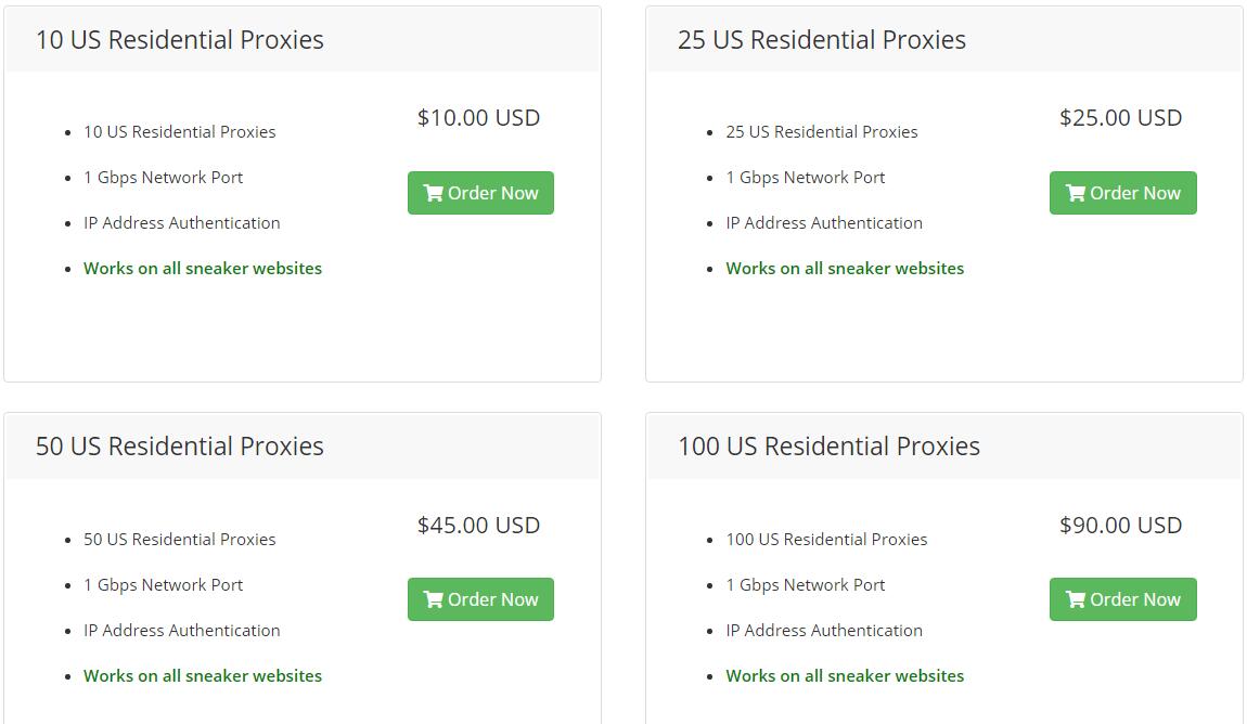 icedoutproxies US residential proxies pricing