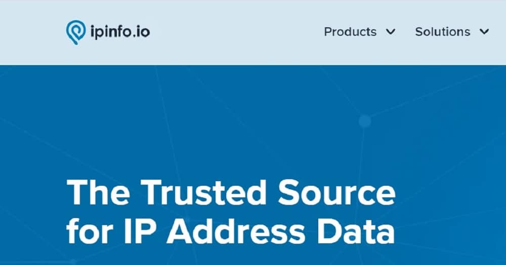 ipinfo.io homepage