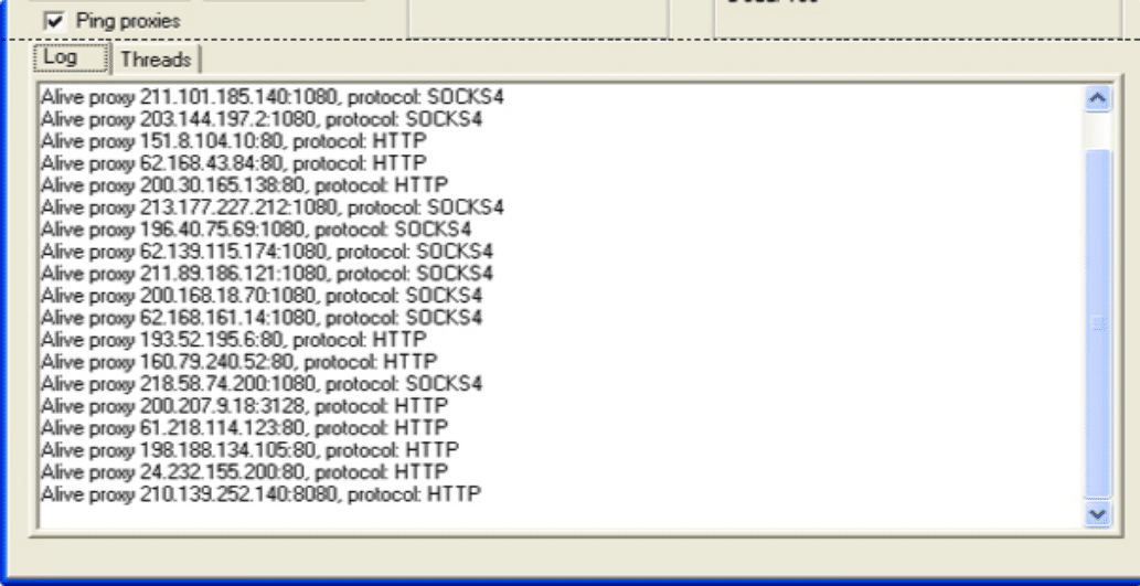 ping proxies