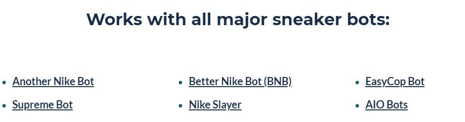 proxies for shoe bots