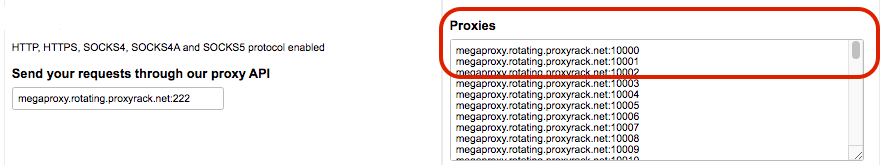 proxy address