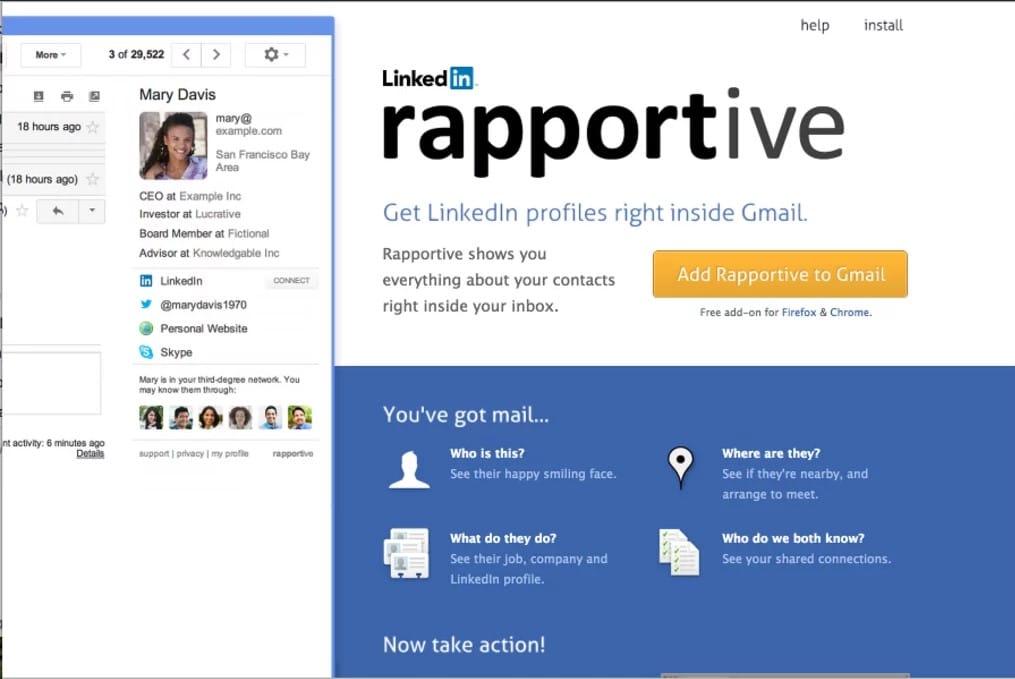 rapportive tool