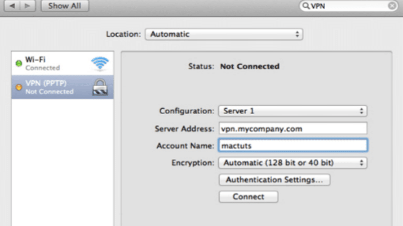 set up VPN on the IOS