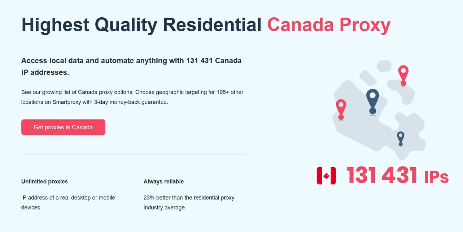 smartproxy Proxies Provider of Canada
